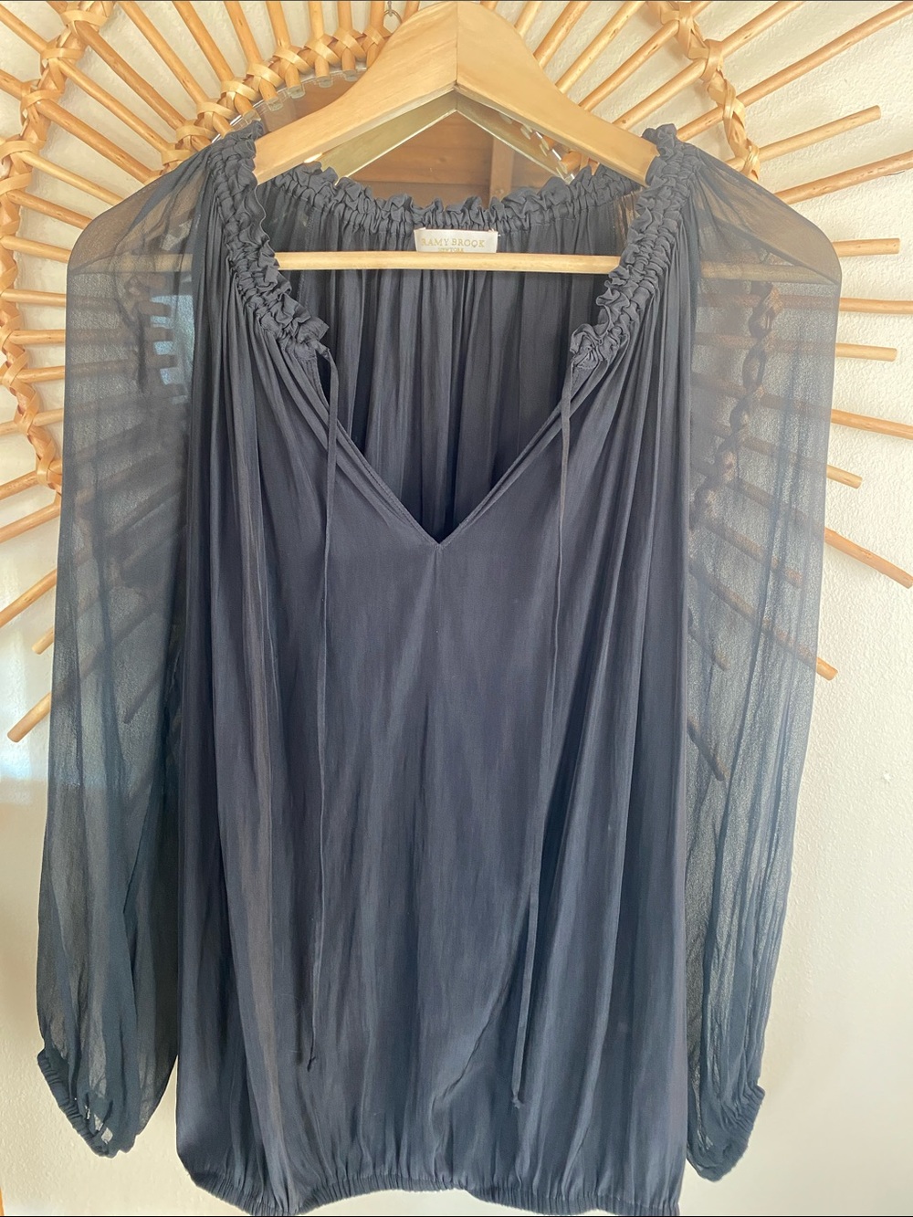 Ramy Brook New York Gathered Neck Blouse